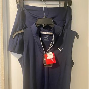 NWT Puma Golf Set in Blue style Drycell Size S